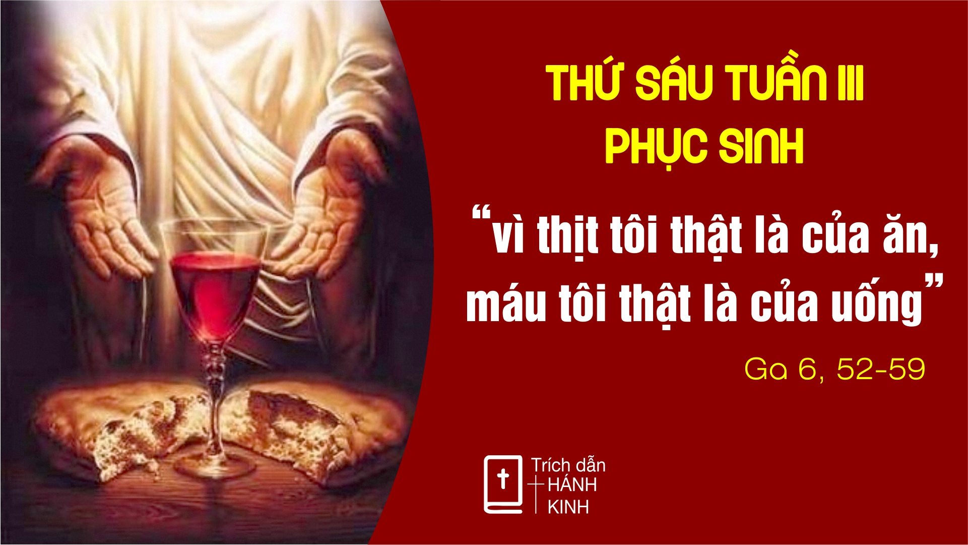 Thứ 6 Tuần III Phục Sinh-A